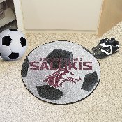 Southern Illinois Salukis Soccer Ball Rug - 27in. Diameter, 3589