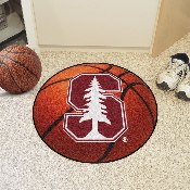 Stanford Cardinal Basketball Rug - 27in. Diameter - S Tree Primary Logo, 3615