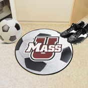 UMass Minutemen Soccer Ball Rug - 27in. Diameter, 3685