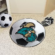 Coastal Carolina Chanticleers Soccer Ball Rug - 27in. Diameter, 3696