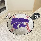Kansas State Wildcats Baseball Rug - 27in. Diameter, 3738