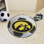 Iowa Hawkeyes Soccer Ball Rug - 27in. Diameter, 3892