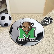 Marshall Thundering Herd Soccer Ball Rug - 27in. Diameter, 3910