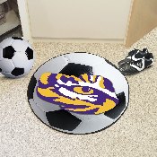 LSU Tigers Soccer Ball Rug - 27in. Diameter - LSU Primary Logo, 3947