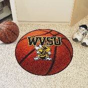 West Virginia State Yellow Jackets Basketball Rug - 27in. Diameter, 4066
