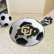 Colorado Buffaloes Soccer Ball Rug - 27in. Diameter, 4091