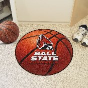 Ball State Cardinals Basketball Rug - 27in. Diameter, 4287
