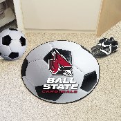 Ball State Cardinals Soccer Ball Rug - 27in. Diameter, 4290