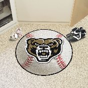 Oakland Golden Grizzlies Baseball Rug - 27in. Diameter, 4385