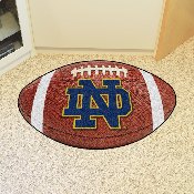 Notre Dame Fighting Irish Football Rug - 20.5in. x 32.5in. - Standalone ND Logo, 4411