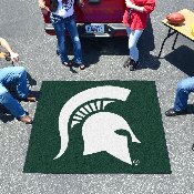Michigan State Spartans Tailgater Rug - 5ft. x 6ft. - Spartan Head Primary Logo, 4528
