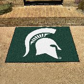 Michigan State Spartans All-Star Rug - 34 in. x 42.5 in. - Spartan Head Primary Logo, 4532