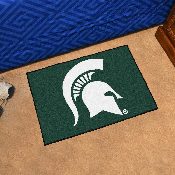 Michigan State Spartans Starter Mat Accent Rug - 19in. x 30in. - Spartan Head Primary Logo, 4535