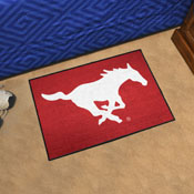 SMU Mustangs Starter Mat Accent Rug - 19in. x 30in. - Mustang Primary Logo, 4574