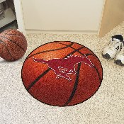 SMU Mustangs Basketball Rug - 27in. Diameter, 4578