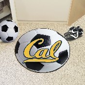 Cal Golden Bears Soccer Ball Rug - 27in. Diameter - Script Cal Primary Logo, 4906