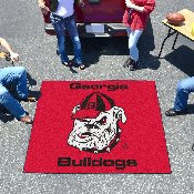 Georgia Bulldogs Tailgater Rug - 5ft. x 6ft. - Old Bulldog Head Logo, 4958