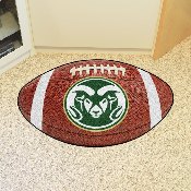 Colorado State Rams Football Rug - 20.5in. x 32.5in. - Ram Head Primary Logo, 4978