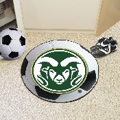 Colorado State Rams Soccer Ball Rug - 27in. Diameter, 4981