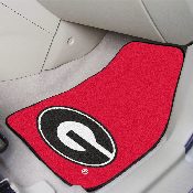 Georgia Bulldogs Front Carpet Car Mat Set - 2 Pieces - G Primary Logo - Red, 5075