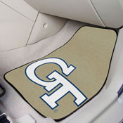 Georgia Tech Yellow Jackets Front Carpet Car Mat Set - 2 Pieces - GT Primary Logo - Gold, 5082