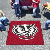 Wisconsin Badgers Tailgater Rug - 5ft. x 6ft. - Bucky Head Alternate Logo, 5126