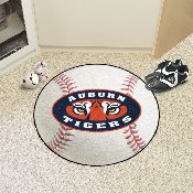 Auburn Tigers Baseball Rug - 27in. Diameter, Tiger, 5140