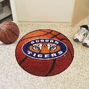 Auburn Tigers Basketball Rug - 27in. Diameter, Tiger, 5141