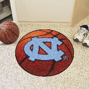 North Carolina Tar Heels Basketball Rug - 27in. Diameter, 5151