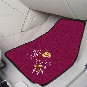 Arizona State Sun Devils Front Carpet Car Mat Set - 2 Pieces, Sparky Logo, 5185