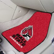 Ball State Cardinals Front Carpet Car Mat Set - 2 Pieces, 5188