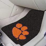 Clemson Tigers Front Carpet Car Mat Set - 2 Pieces, Black, 5209