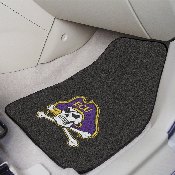 East Carolina Pirates Front Carpet Car Mat Set - 2 Pieces, 5225