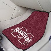 Mississippi State Bulldogs Front Carpet Car Mat Set - 2 Pieces, 5275