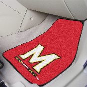 Maryland Terrapins Front Carpet Car Mat Set - 2 Pieces, 5454
