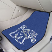 Memphis Tigers Front Carpet Car Mat Set - 2 Pieces - M Tiger Primary Logo, 5455