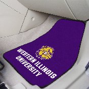 Western Illinois Leathernecks Front Carpet Car Mat Set - 2 Pieces, 5513