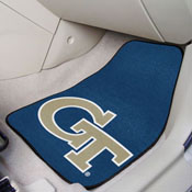 Georgia Tech Yellow Jackets Front Carpet Car Mat Set - 2 Pieces - GT Primary Logo - Navy, 5535