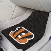 Cincinnati Bengals Front Carpet Car Mat Set - 2 Pieces - Striped B Primary Logo, 5688