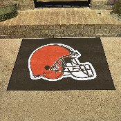 Cleveland Browns All-Star Rug - 34 in. x 42.5 in. - Browns Helmet Primary Logo, 5702