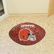 Cleveland Browns Football Rug - 20.5in. x 32.5in. - Browns Helmet Primary Logo, 5705