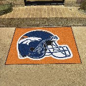 Denver Broncos All-Star Rug - 34 in. x 42.5 in., Helmet Logo - Broncos Helmet Logo, 5716