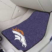 Denver Broncos Front Carpet Car Mat Set - 2 Pieces - Bronco Head Primary Logo, 5717