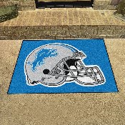 Detroit Lions All-Star Rug - 34 in. x 42.5 in., Helmet Logo - Lions Helmet Logo, 5739
