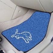 Detroit Lions Front Carpet Car Mat Set - 2 Pieces - Lion Primary Logo, 5740