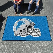 Detroit Lions Ulti-Mat Rug - 5ft. x 8ft., Helmet Logo - Lions Helmet Logo, 5745