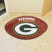 Green Bay Packers Football Rug - 20.5in. x 32.5in. - Oval G Primary Logo, 5755