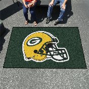 Green Bay Packers Ulti-Mat Rug - 5ft. x 8ft., Helmet Logo - Packers Helmet Logo, 5759