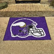Minnesota Vikings All-Star Rug - 34 in. x 42.5 in., Helmet Logo - Vikings Helmet Logo, 5760