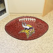Minnesota Vikings Football Rug - 20.5in. x 32.5in. - Viking Head Primary Logo, 5763
